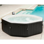 Intex Purespa Jet & Bubble Deluxe Set Πισίνα PVC Φουσκωτή Υδρομασάζ 201x201x71εκ.